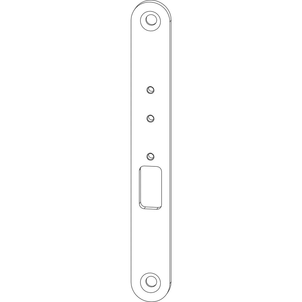 MACO Abdeckblech zu Kabelübergang steckbar, 126 mm, Edelstahl