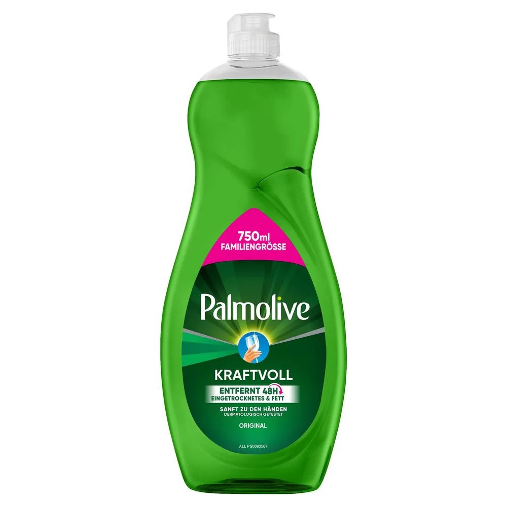 Palmolive Original Geschirrspülmittel, Kraftvoll gegen Fett und Eingebranntes, 750ml Familiengröße
