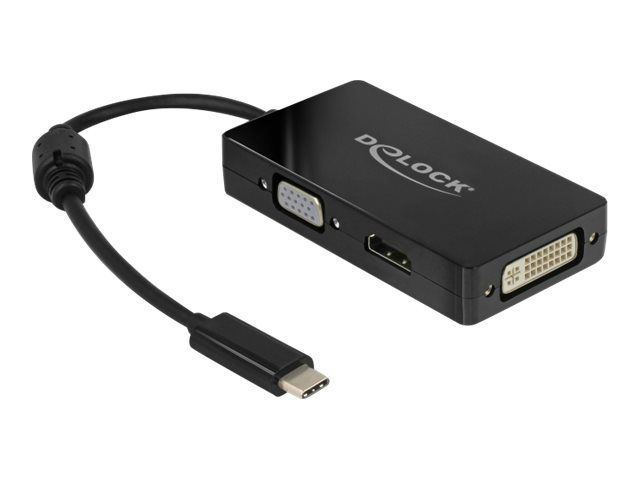 Delock Externer Videoadapter - USB-C - DVI, HDMI, VGA