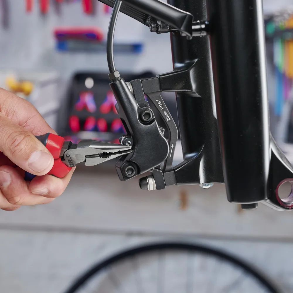 KNIPEX Spitz-Kombizange mit Comfort-Griffen schwarz atramentiert 185 mm