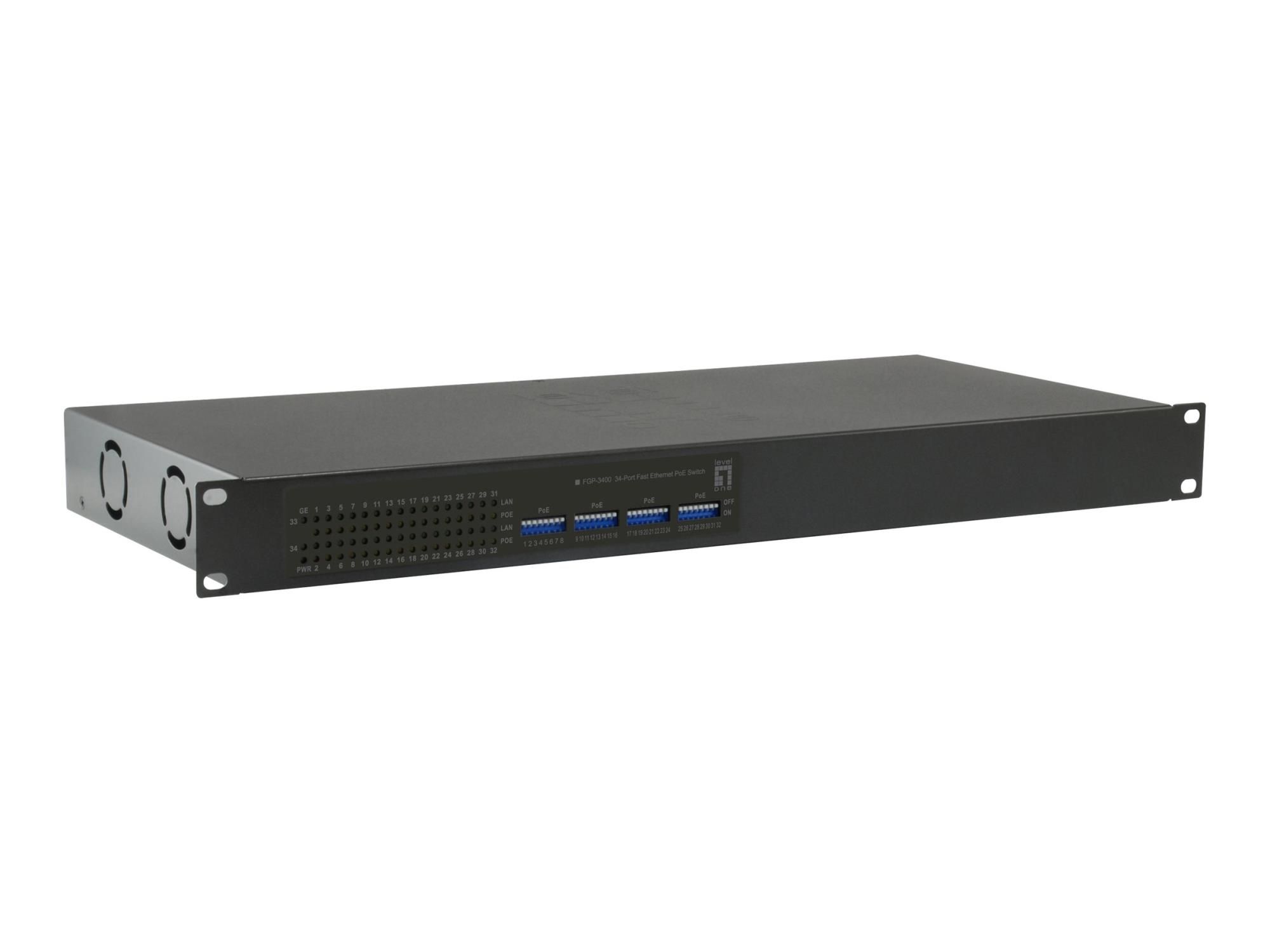 LevelOne FGP-3400W380 - Switch - 32 x 10/100 (PoE+)