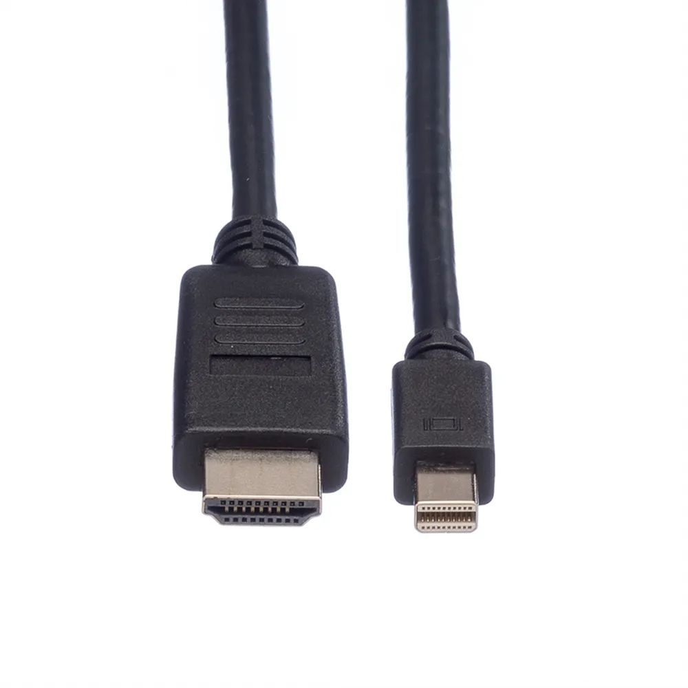ROLINE Mini DisplayPort Kabel, Mini DP-HDTV, ST/ST, schwarz, 4,5 m