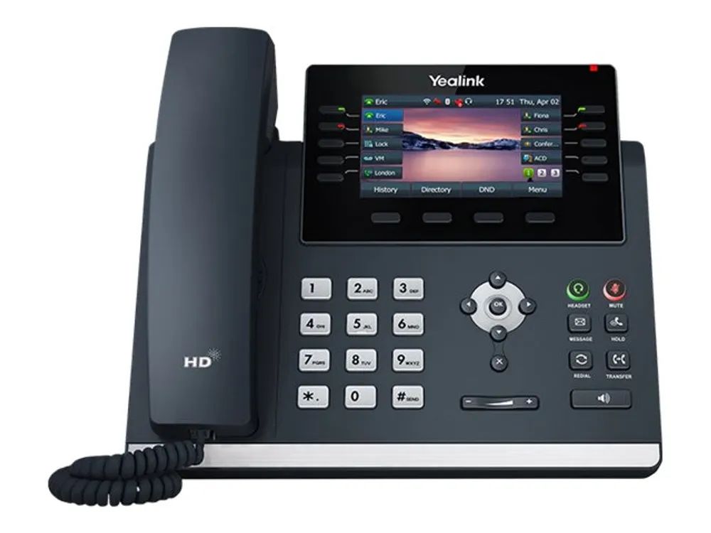 Yealink SIP-T46U - VoIP-Telefon mit Rufnummernanzeige