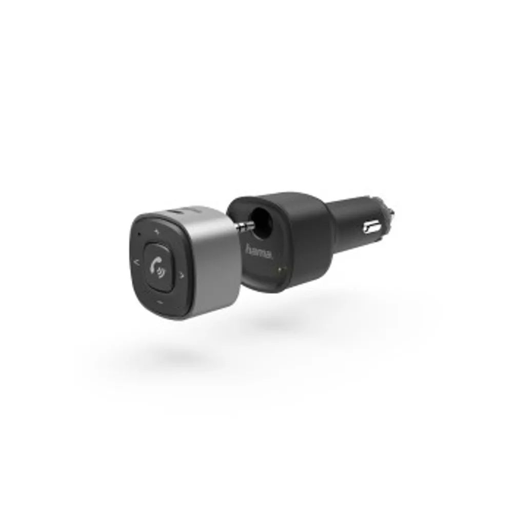 Hama Bluetooth®-Receiver für Kfz, mit 3,5-mm-Stecker und USB-Ladegerät