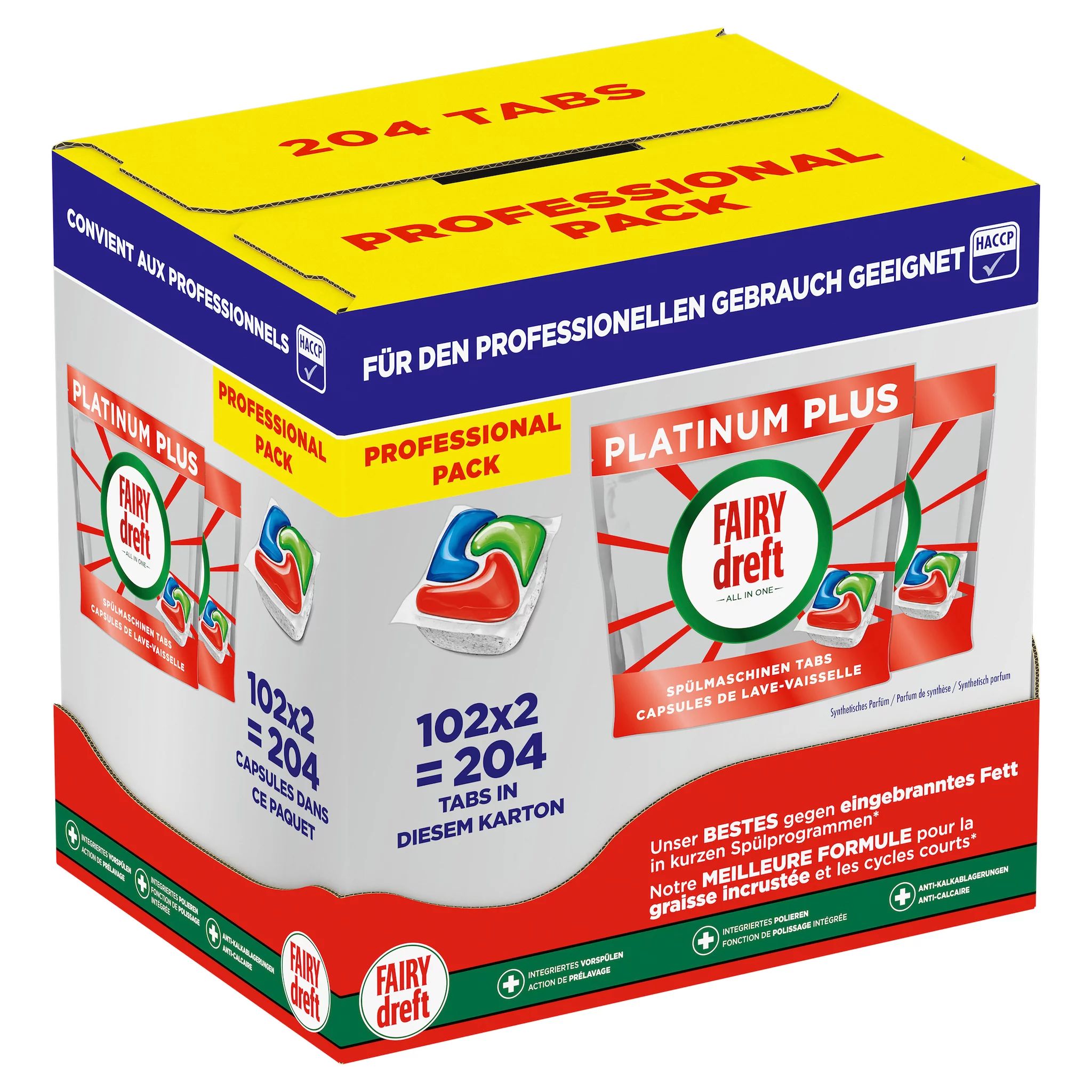 Fairy Professional Platinum Plus Spülmaschinentabs 102 Stk.