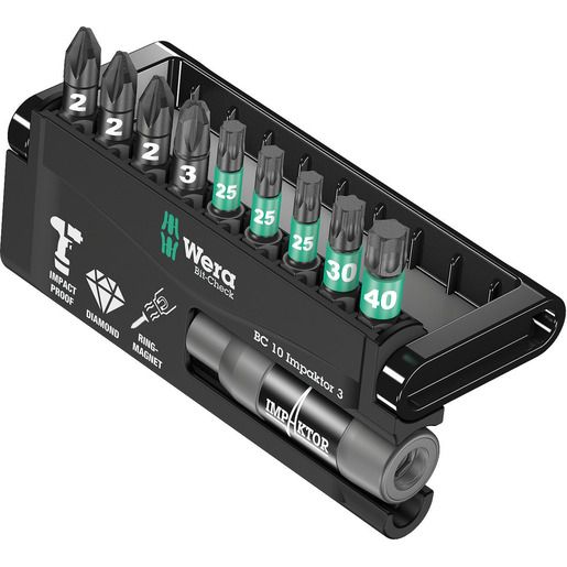 Wera IMPAKTOR 3 10-TLG / WERA BIT-CHECK 10 05057683001