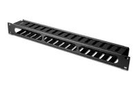 Equip 19 "Rack Mount Kabel Management Panel - Schwarz - Kabelmanagementtafel - Schwarz - Stahl - 1U - China - 70 mm