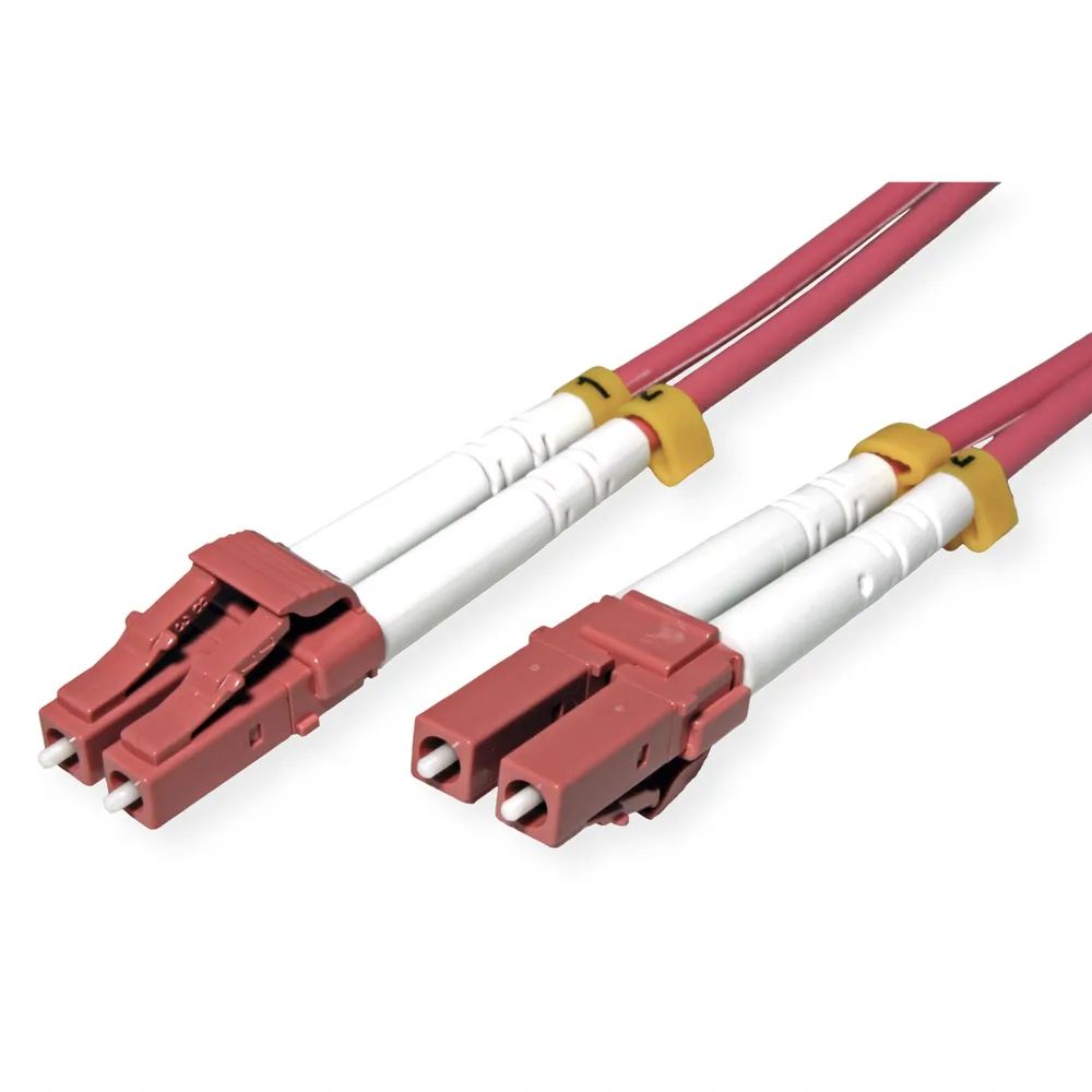 ROLINE LWL-Kabel 50/125µm OM4, LC/LC, stahlarmiert, LSOH, violett, 10 m