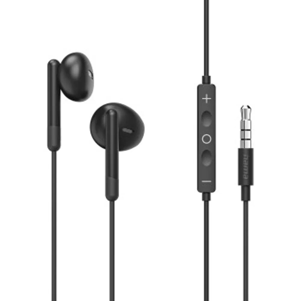 Hama Kopfhörer "Noble", Earbuds, Mikrofon, Kabelknickschutz, 3,5-mm-Klinke, Schw