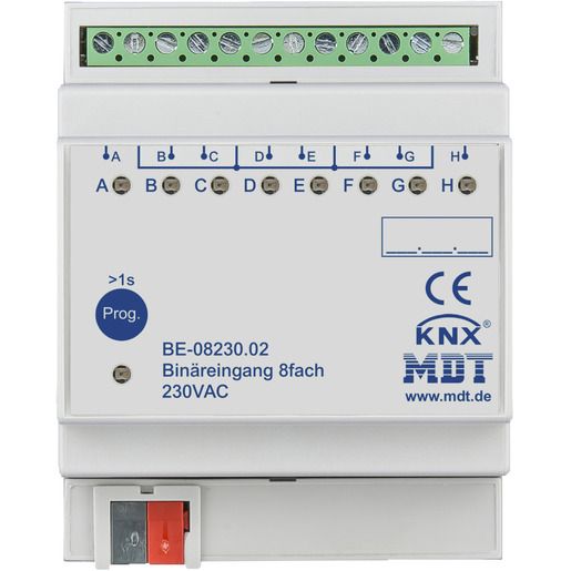 MDT BINÄREINGANG 8FACH 230V / BE-08230.02
