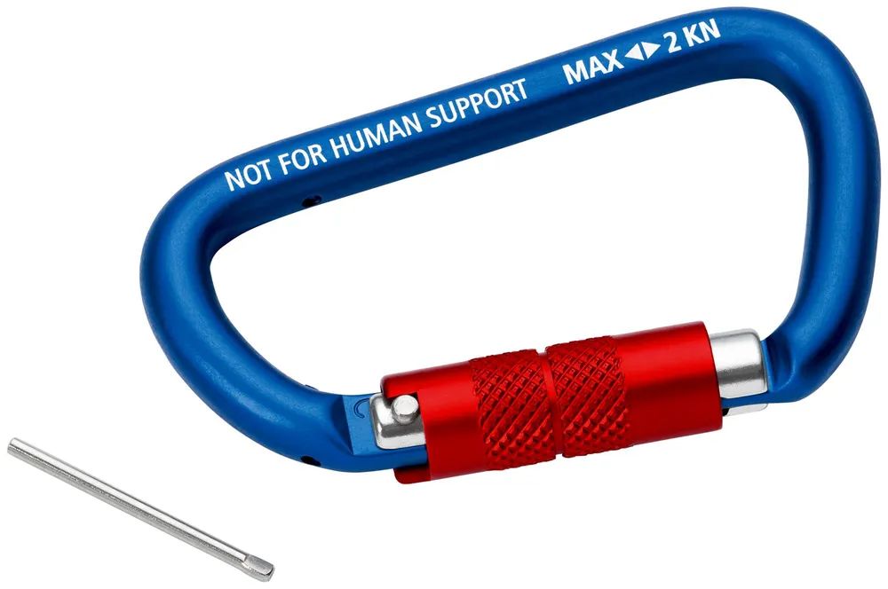 KNIPEX Materialkarabiner 2 Stück 82 mm