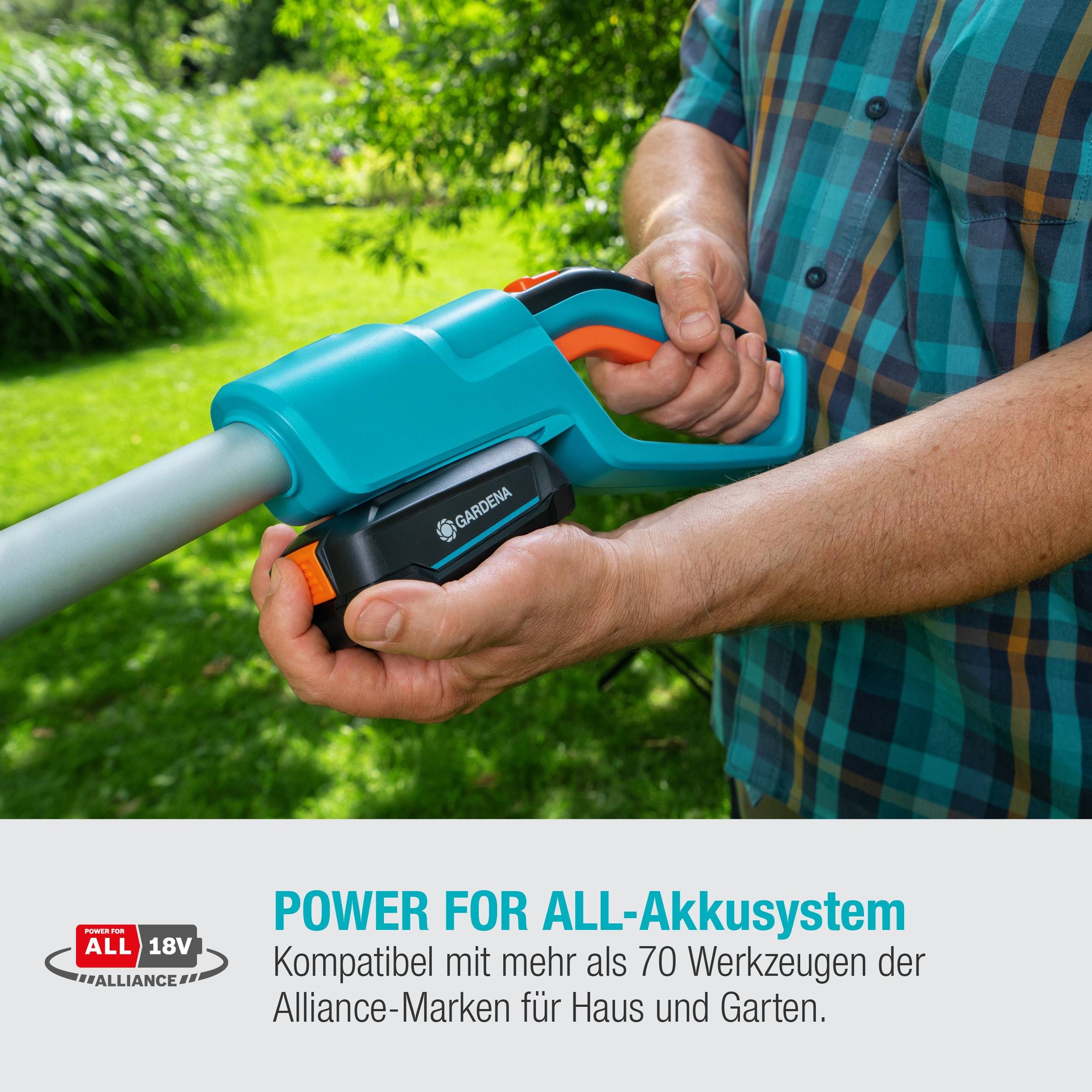 Gardena Akku-Teleskop-Heckenschere THS 42/18V P4A Ready-To-Use Set