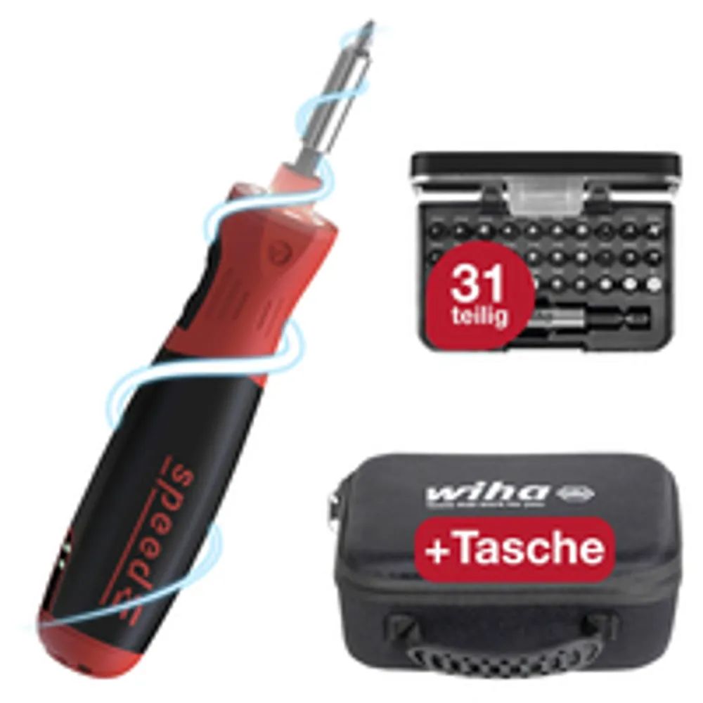 Wiha elektrischer Schraubendreher speedE PocketDrive 31-tlg