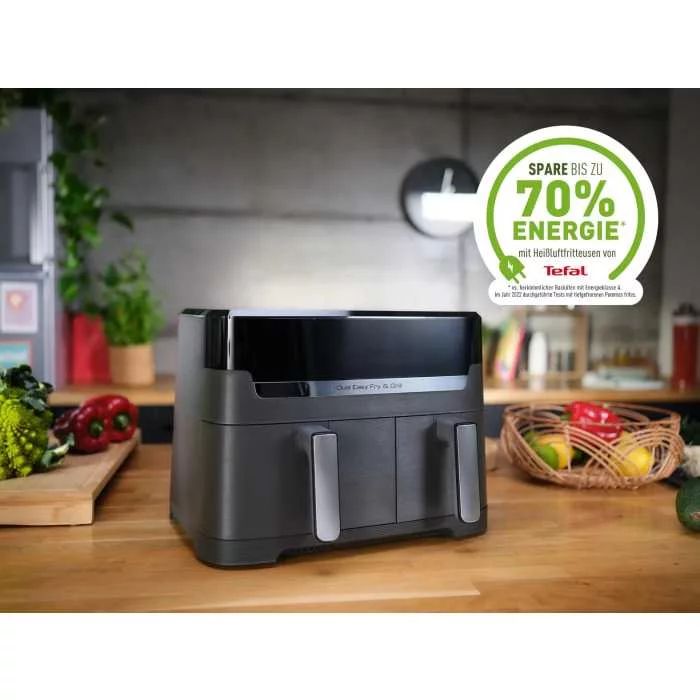 Tefal Dual Easy Fry & Grill 8,3 L Heißluftfritteuse EY905B