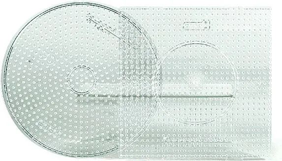Malte Haaning Plastic A/S HAMA 2 Stiftpl. transparent Kreis/Quadra