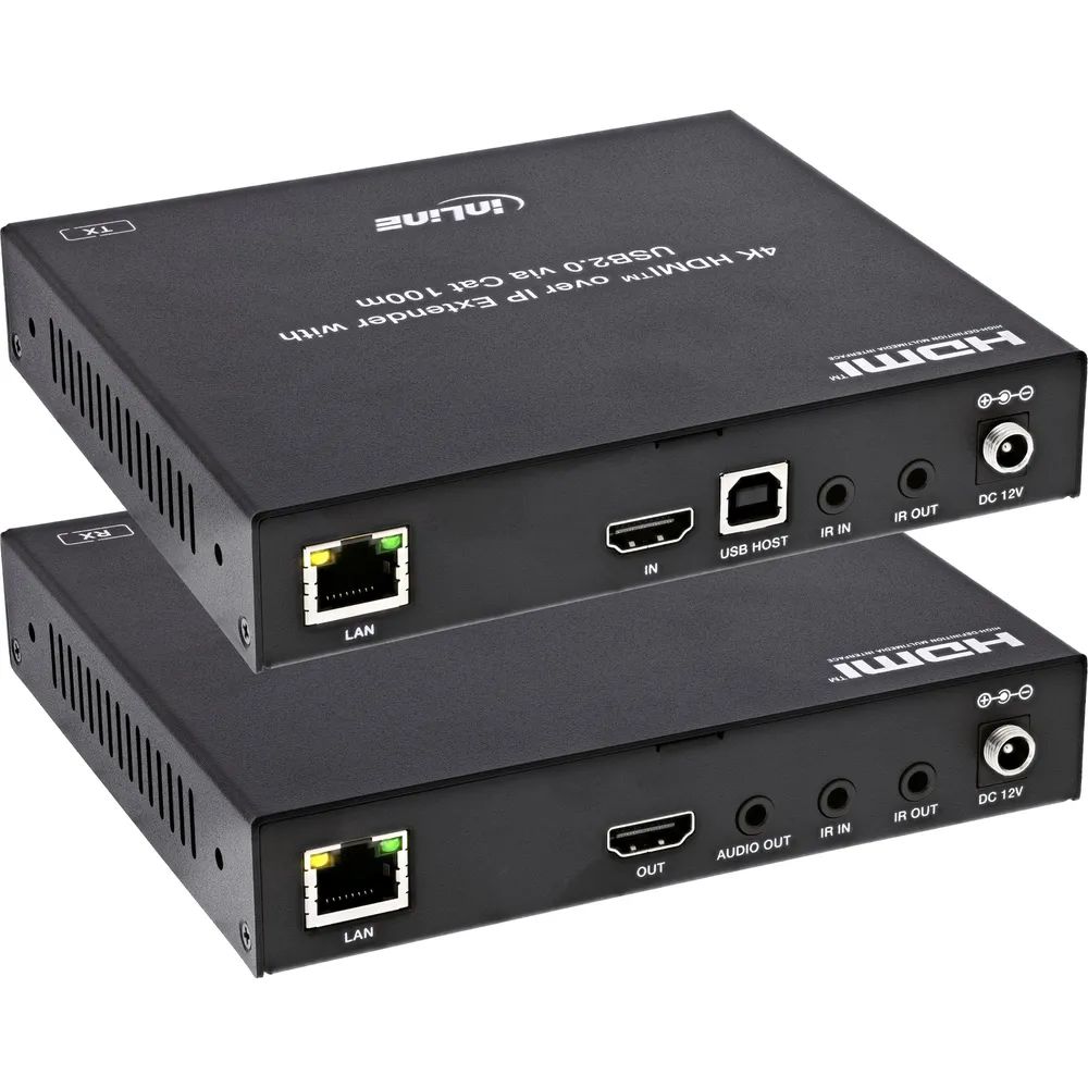 InLine KVM Extender over IP - HDMI 4K/60Hz - 100m - Set