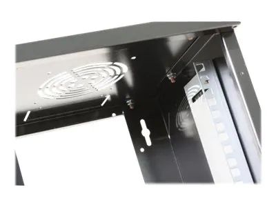 Intellinet Network Cabinet, Wall Mount (Standard), 6U, Usable Depth 265mm/Width 239mm, Black, Assembled, Max 60kg, Metal & Glass Door, Back Panel, Removeable Sides,Suitable also for use on desk or floor, 10",Parts for wall install (eg screws/rawl plu