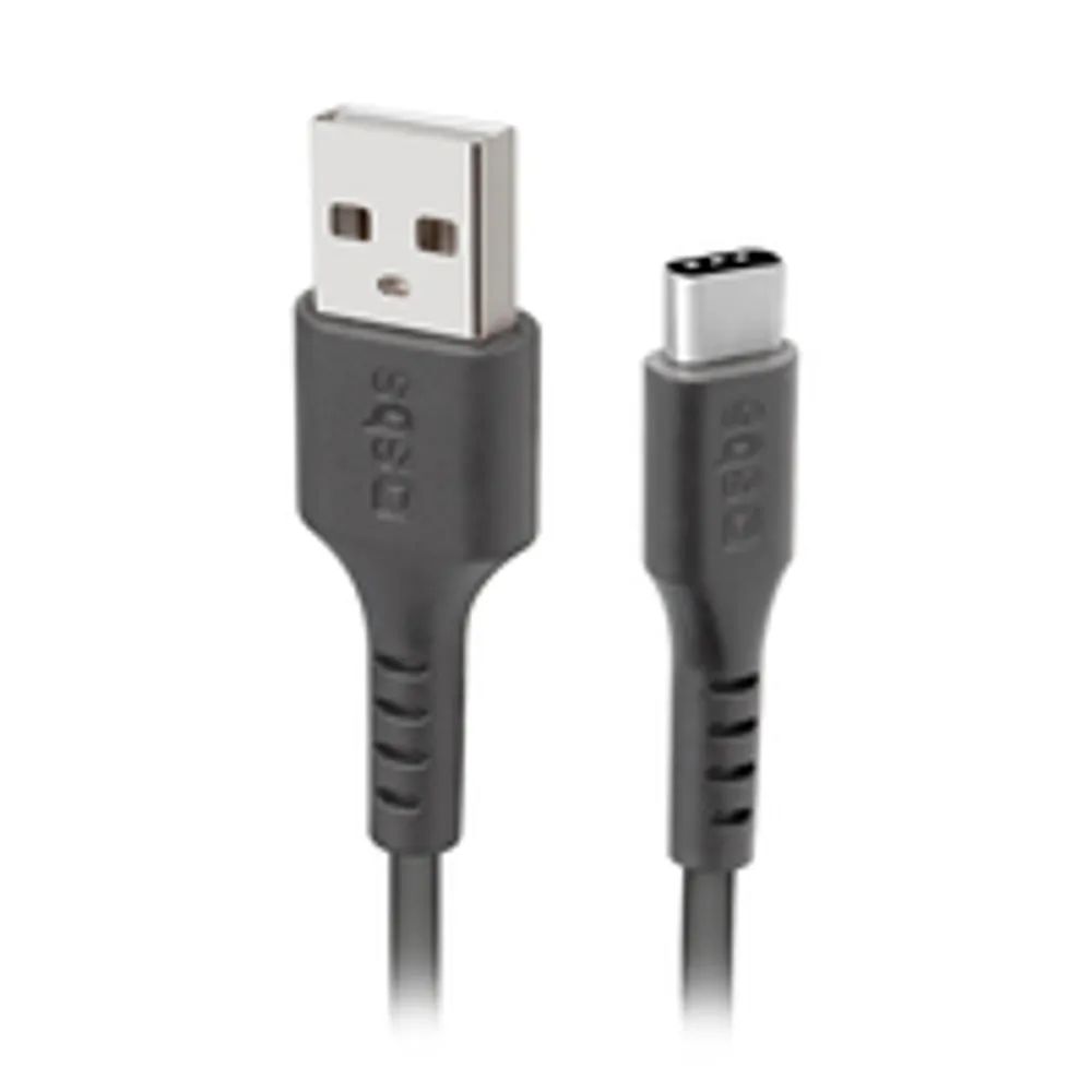 SBS TECABLETC220K - 2 m - USB A - USB C - USB 2.0 - Schwarz