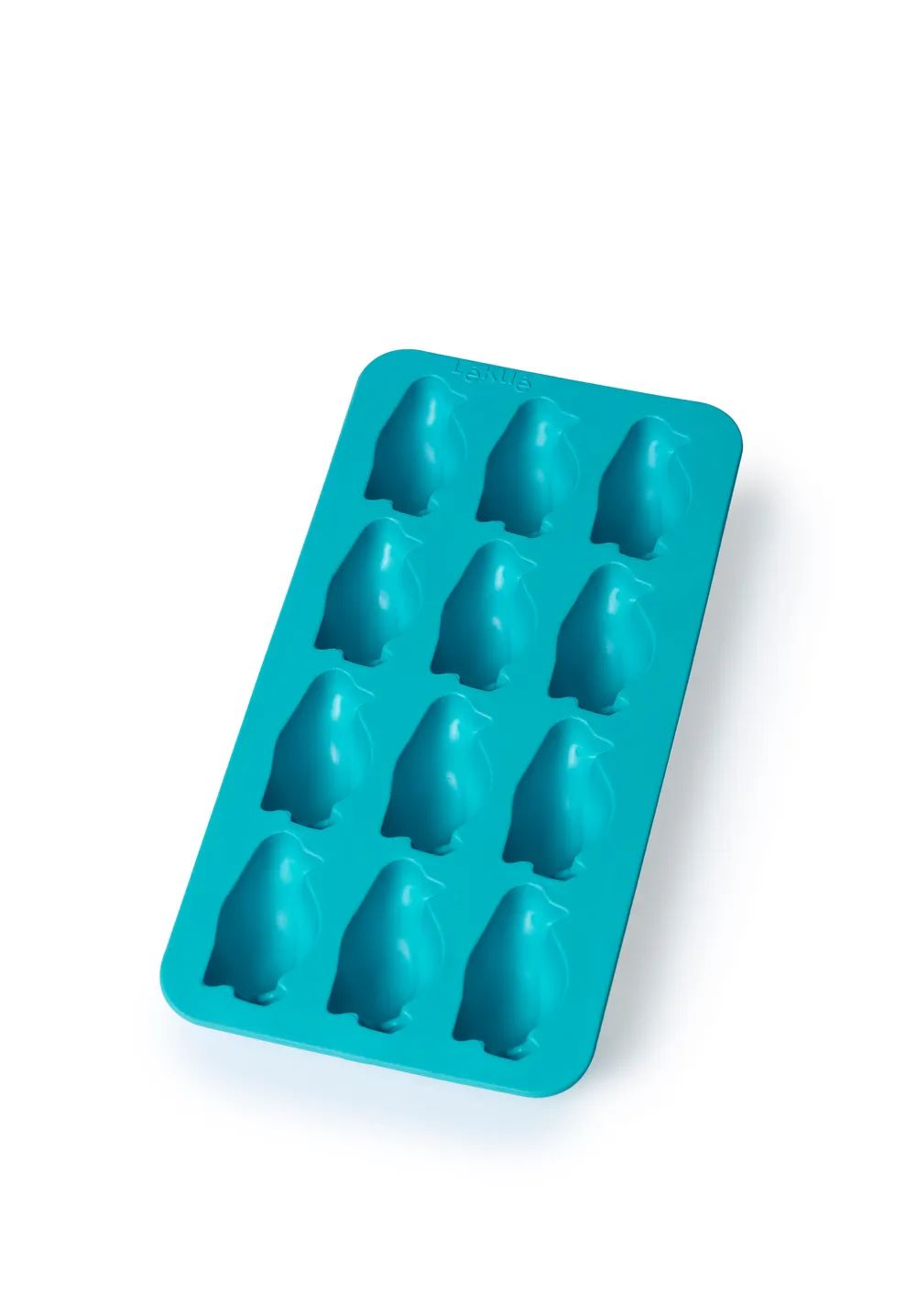 Lékué Pinguin-Eiswürfelform mit Deckel - Turquoise