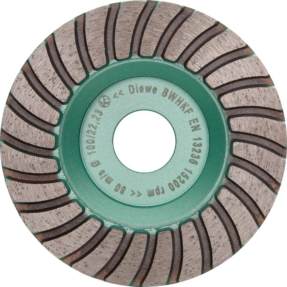 DIEWE Diamant-Trockenschleifteller Premium Line Turbo 100 x 18 x 22.23 mm
