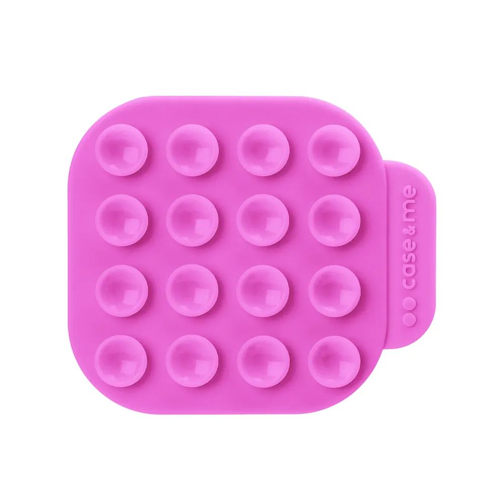 CASE&ME STICKY HOLDER, doppelseitige universelle Saugnapfhalterung, pink