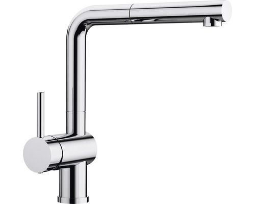 Blanco Linus-S mit Schlauchbrause Hebel links chro