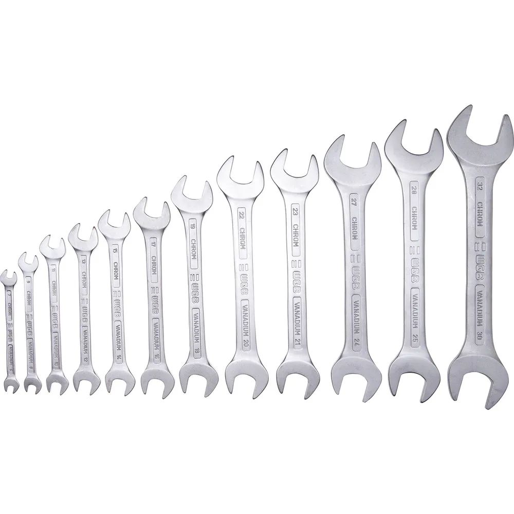 WGB Doppelmaulschlüssel-Satz DIN3110 6-32 mm 12-teilig
