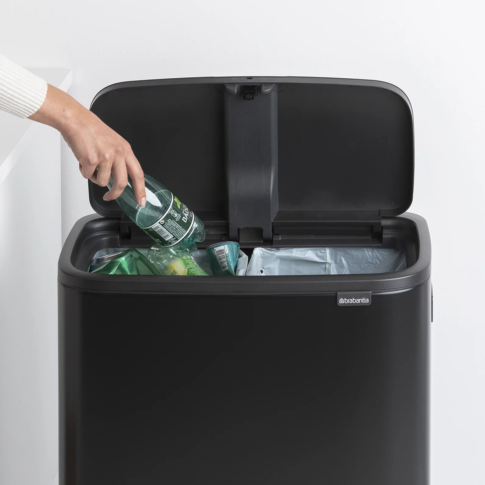 Brabantia Bo Touch Bin Hi 2 x 30L mit 2 Kunststoffeinsätzen