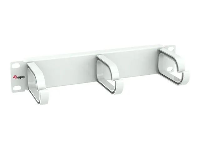 Equip Kabelführungsplatte für Schaltschrank - RAL 7035, Hellgrau - 1U - 25.4 cm (10")