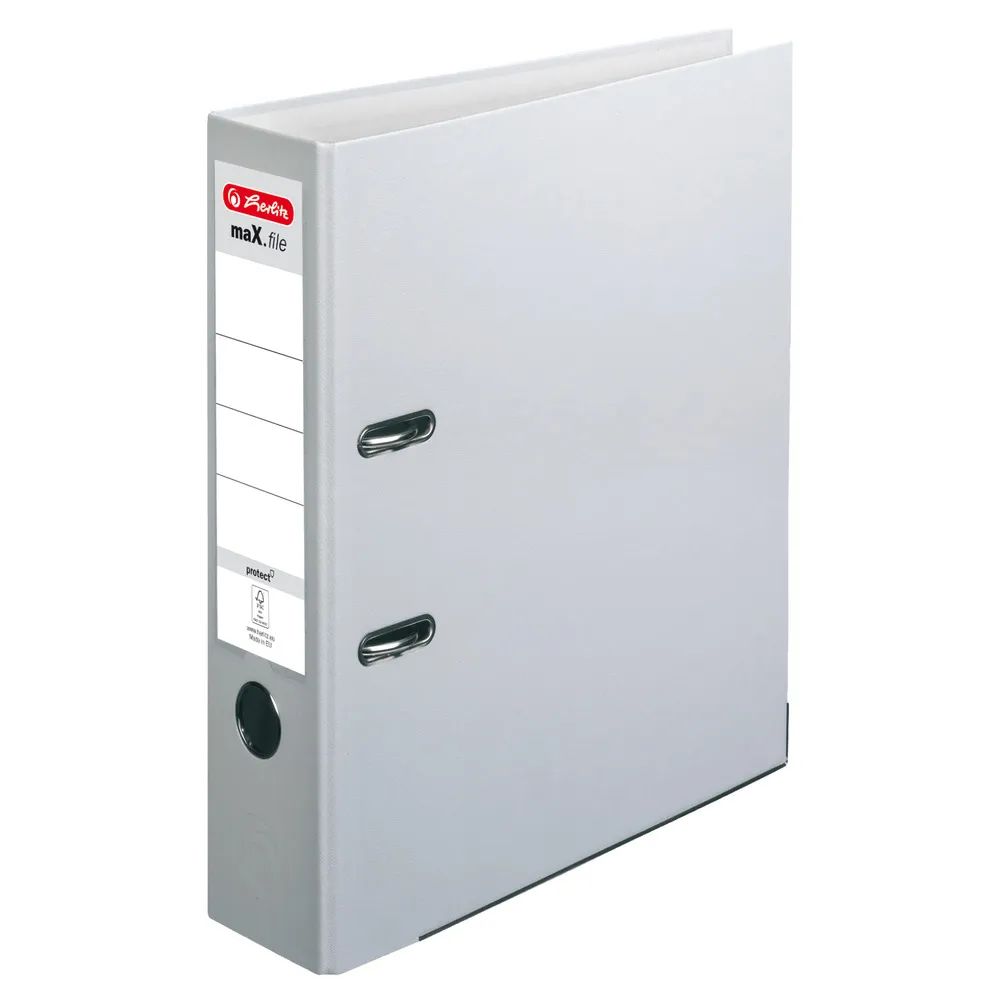 herlitz Ordner maX.file protect A4 8cm grau