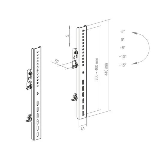 Hagor CPS - Tilt Arms S VESA 400