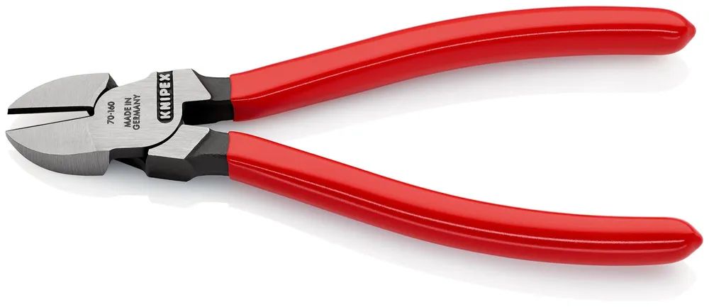 KNIPEX Seitenschneider mit Kunststoff überzogen schwarz atramentiert 160 mm