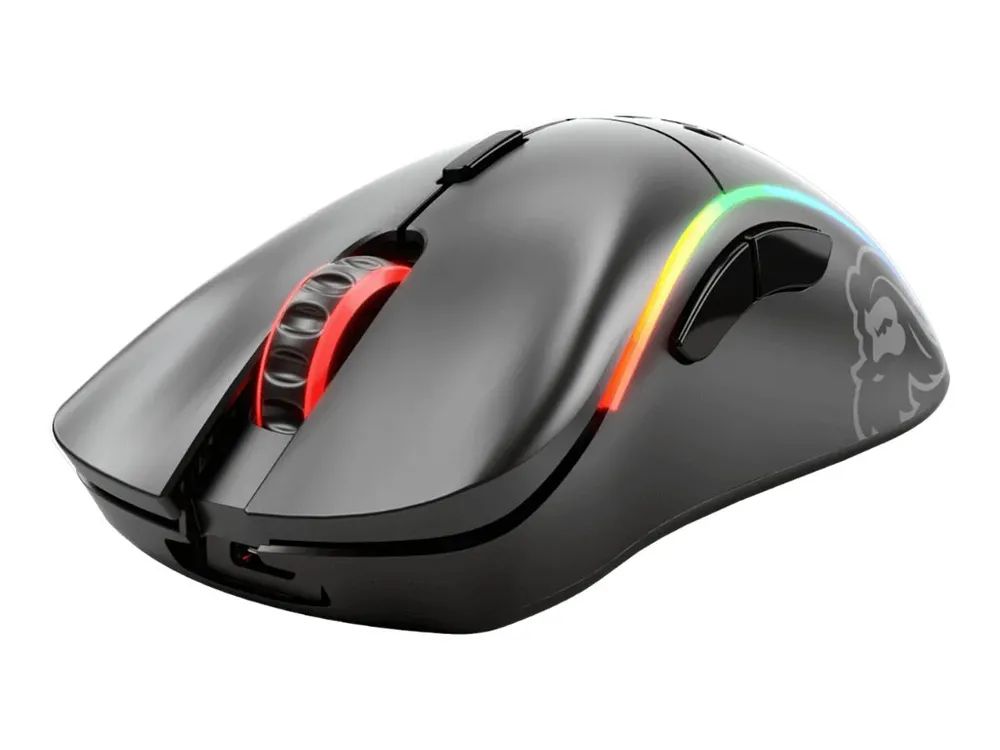 Glorious PC Gaming Race Glorious Model D - Maus - ergonomisch - Für Rechtshänder - 6 Tasten - kabellos, kabelgebunden - 2.4 GHz, USB-C - kabelloser Empfänger (USB)