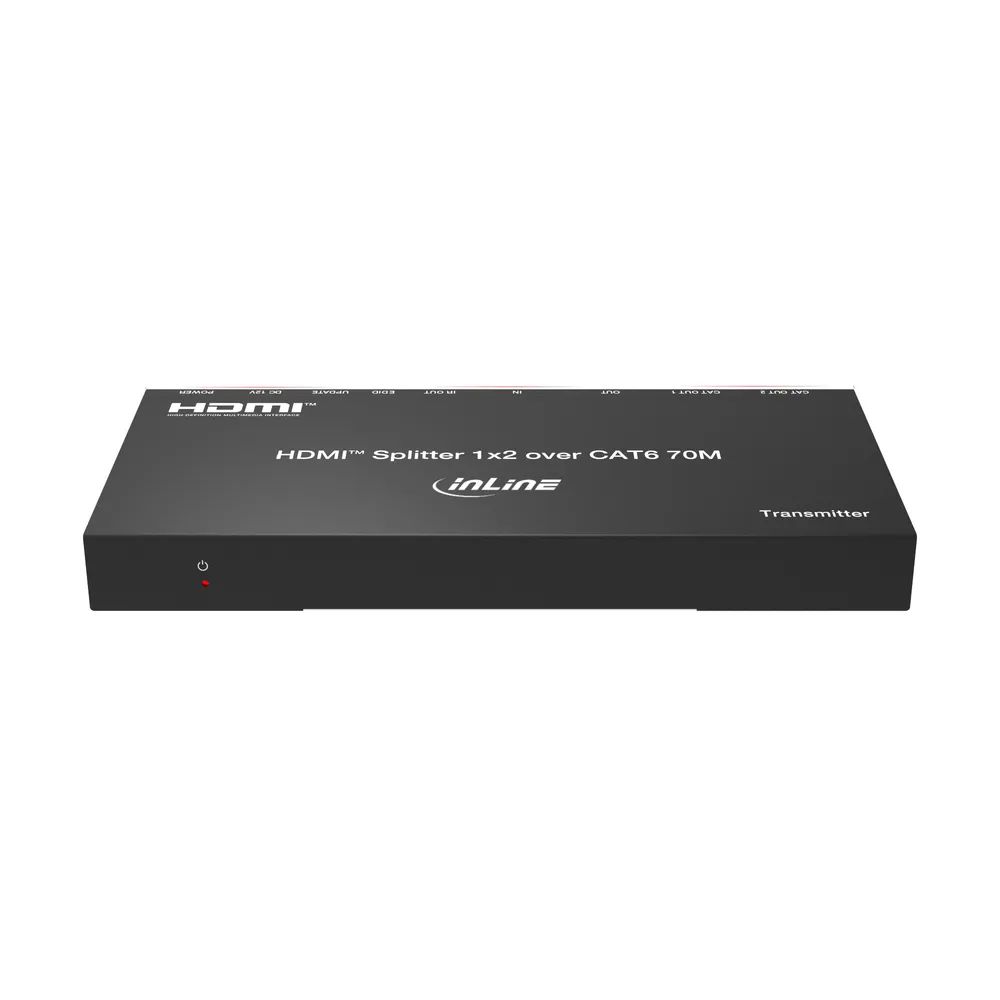 InLine Video Splitter/Extender - 1x2 - Cat.6 - HDMI 4K/30Hz - Kit - mit Empfängern