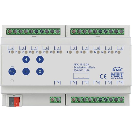 MDT SCHALTAKTOR 16F KOMP 16A 230V / MDT AKK-1616.03