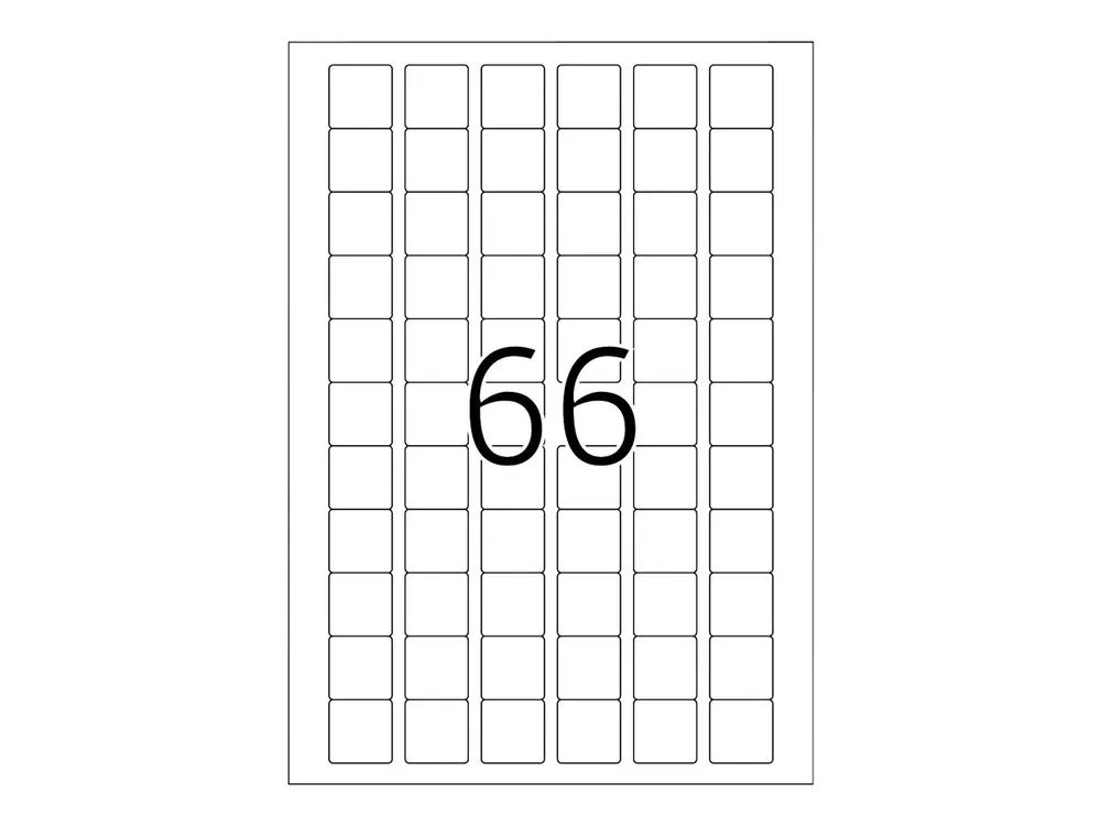 HERMA Special - Papier - matt - selbstklebend, entfernbarer Klebstoff - weiß - 25.4 x 25.4 mm 1650 Etikett(en) (25 Bogen x 66)