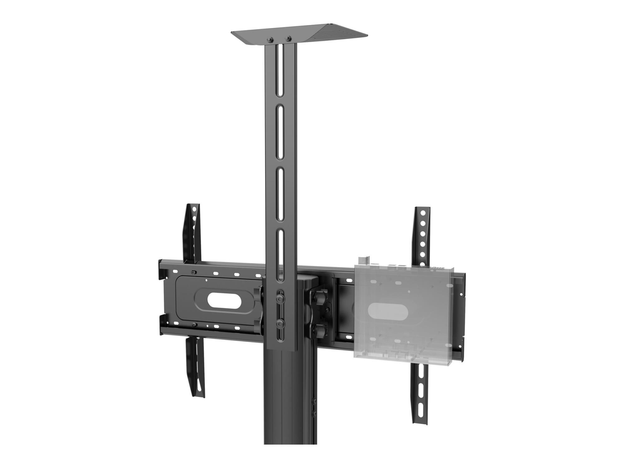 Vision X-Series VFM-F22 - Wagen - Höhe einstellbar - für LCD-Display - Stahl, Aluminium - mattschwarz - Bildschirmgröße: 78.7-203cm (31"-80")