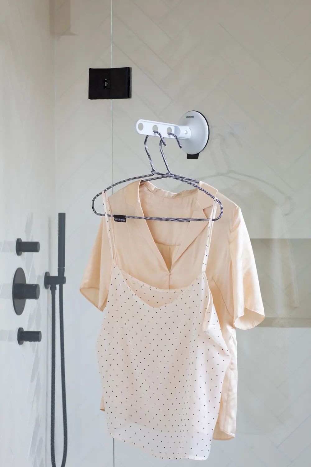 Brabantia Kleiderhaken mit Saugnapf - Light Grey