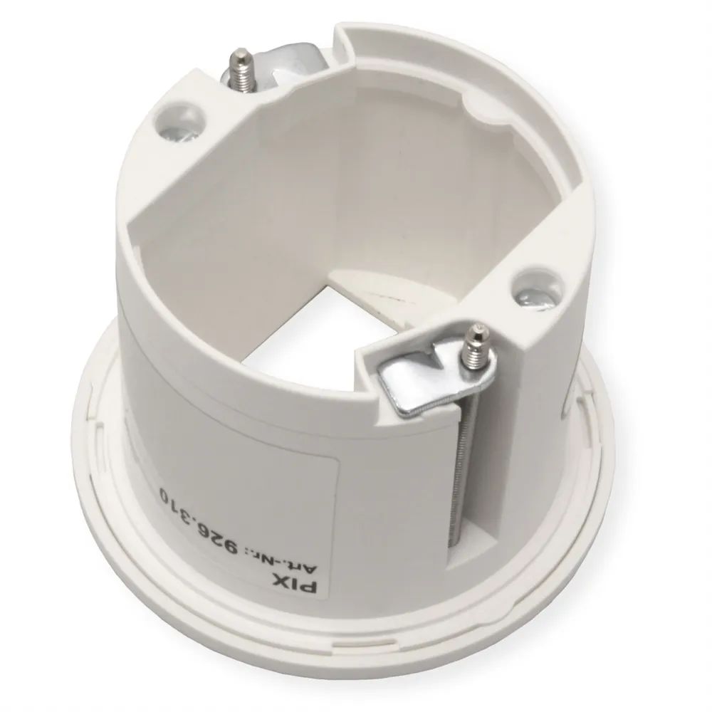 BACHMANN PIX 1xCM RAL9010 Zierring in Edelstahl-Optik