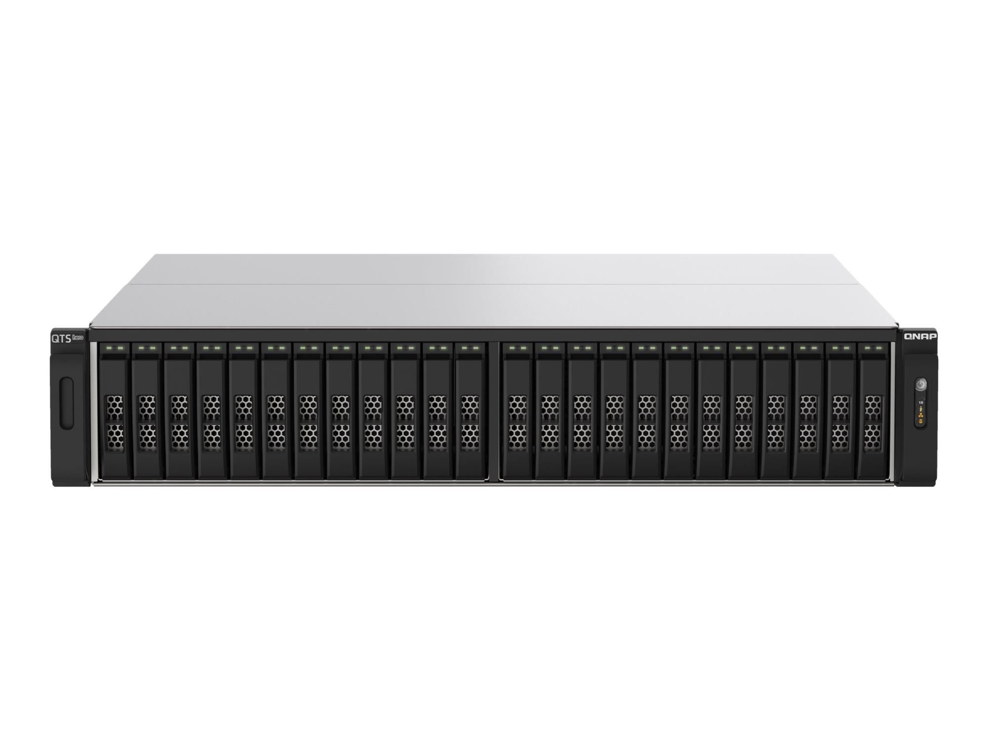 QNAP TS-H2490FU-7302P-256G - NAS-Server - 24 Schächte - Rack - einbaufähig - PCI Express 3.0 x4 (NVMe)