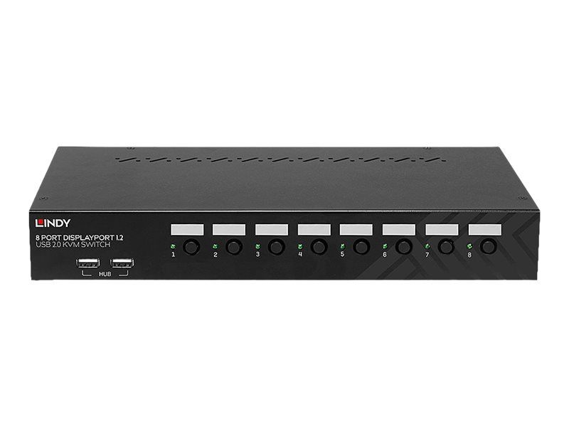 Lindy KVM-/Audio-Switch - 8 x DisplayPort / Audio / USB