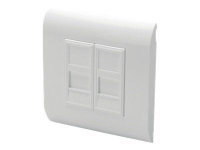 DIGITUS Leerdose für Keystone Module, Rahmen 80x80mm, Französischer Typ