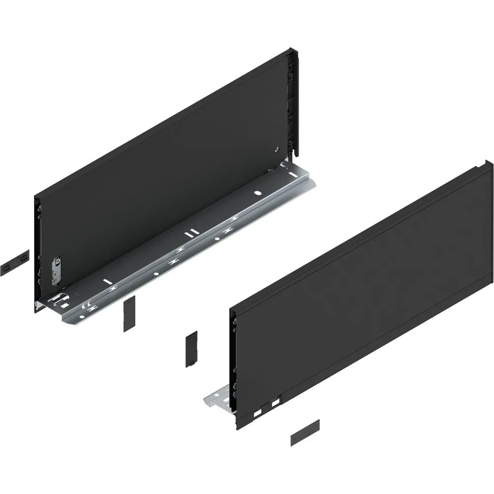 BLUM LEGRABOX pure Zarge Höhe C, NL 450, Carbonschwarz-matt
