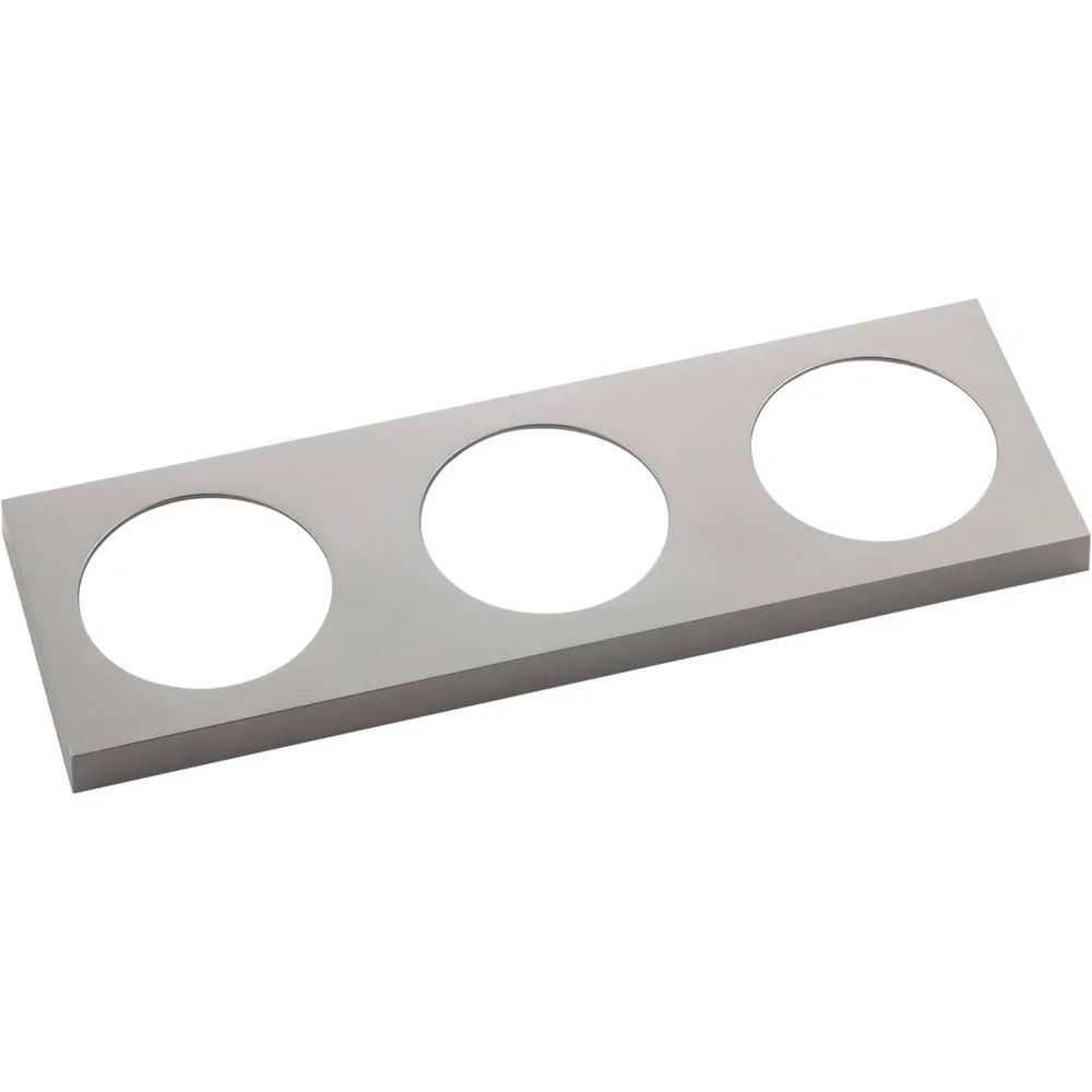 BERKER Integro Pure Rahmen 3-fach Edelstahl Effekt lackiert