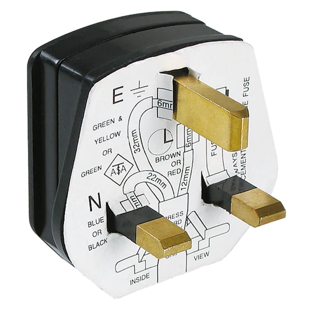 BACHMANN Schutzkontaktstecker England/UK sw