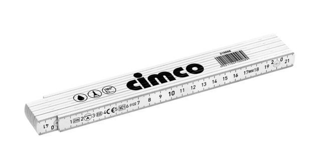 CIMCO Gliedermaßstab Kunststoff 10 Glieder 2m