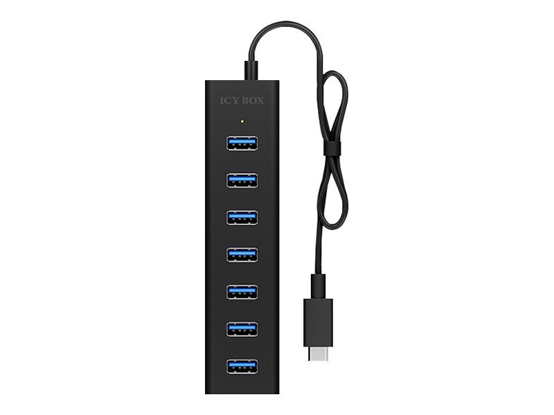 ICY BOX IB-HUB1700-C3 - Hub - 7 x SuperSpeed USB 3.0