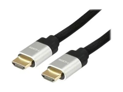 Equip Ultra High Speed - HDMI-Kabel mit Ethernet - HDMI männlich zu HDMI männlich - 10 m - Schwarz - unterstützt 8K 30 Hz (7680 x 4320)