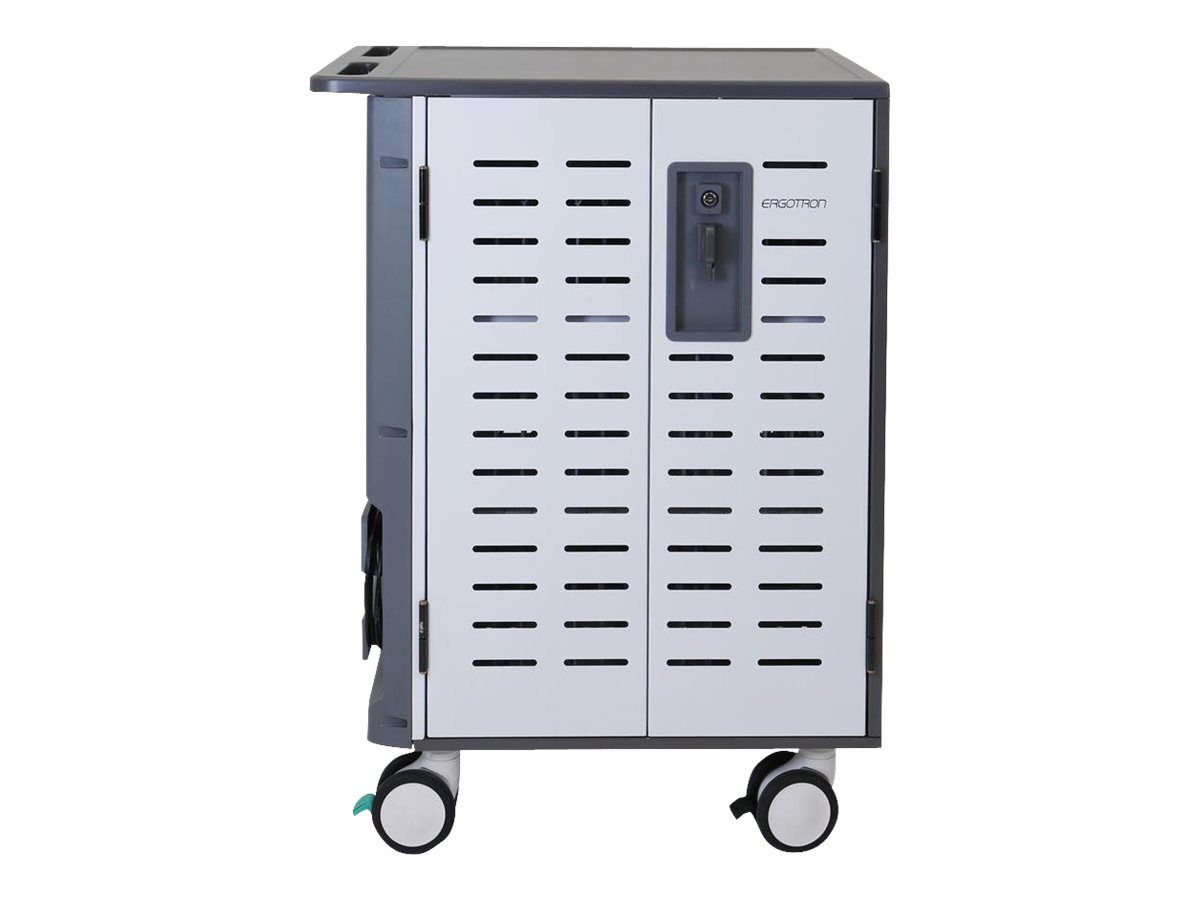 Ergotron Zip40 Charging Cart - Wagen (nur Laden) - für 40 Tablets / Notebooks - Bildschirmgröße: bis zu 39,6 cm (bis zu 15,6 Zoll)