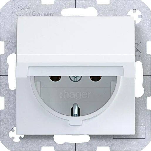 Hager SSD MIT KLAPPDECKEL SELBSTSCHL / HAGERS WAS1110WM BERKER AX/ WAS1110WM